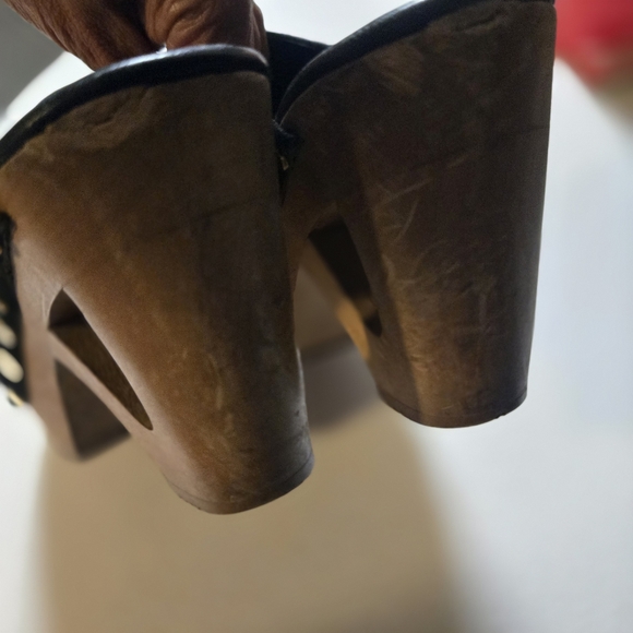 Tamara Mellon Grass Roots 80 Suede clogs Size 39/8 - Picture 10 of 14